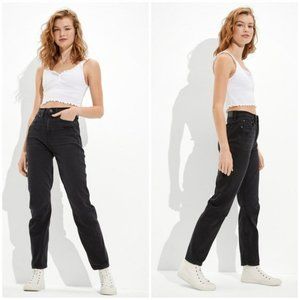 American Eagle Highest Rise 90s boyfriend black wash jeans size 0